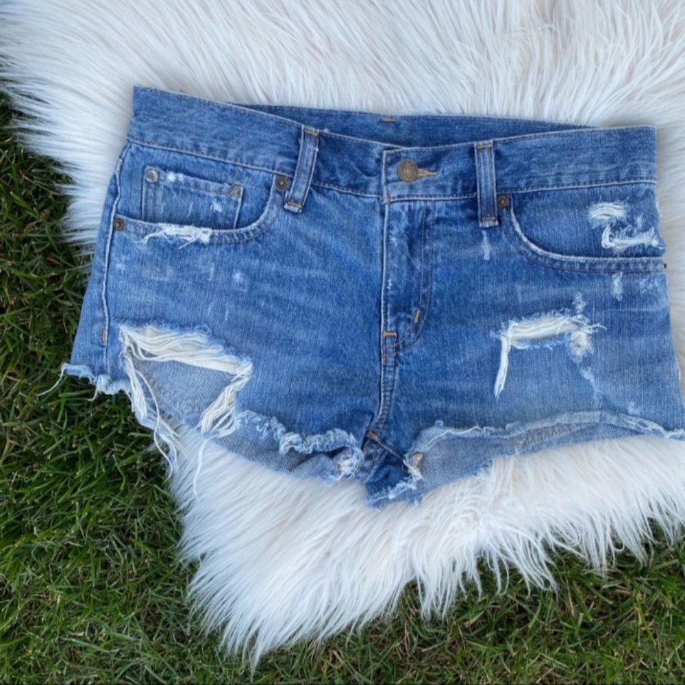 Ralph Lauren Denim & Supply boyfriend cutoff jean shorts 26